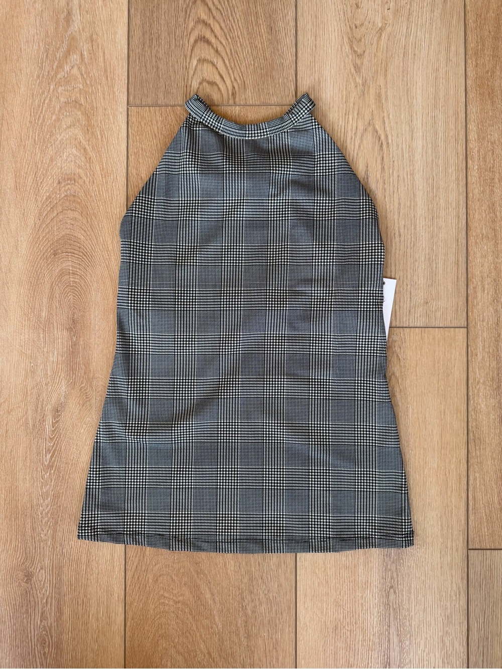 KiraGrace Olivia Plaid Halter Yoga Tank Top NWT Medium